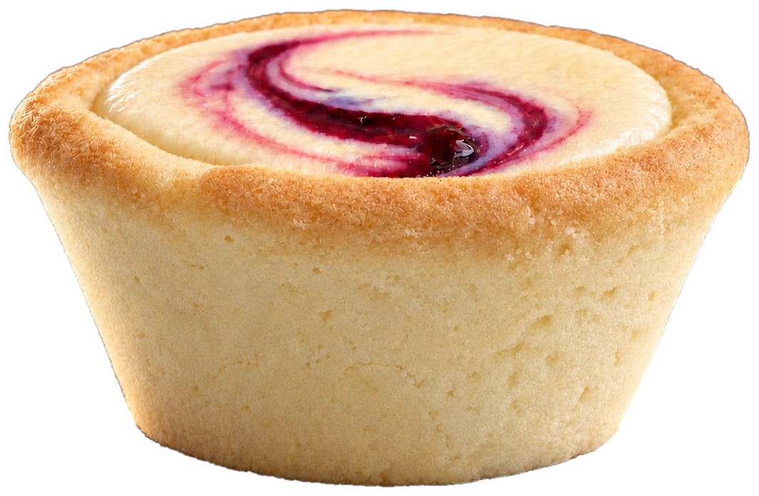 Blueberry mini cheese tart