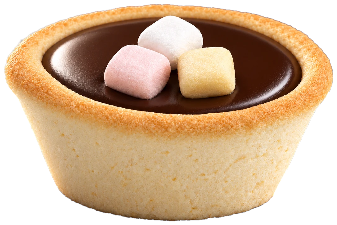 Chocolate Marshmallow mini cheese tart